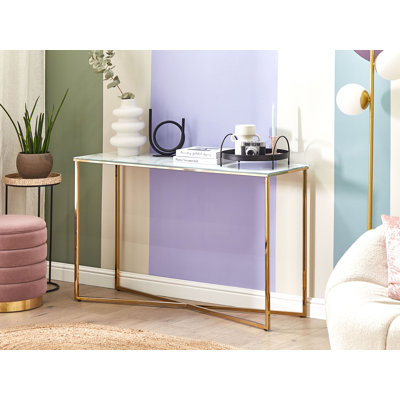 Adarian 120cm Glass Top Console Table