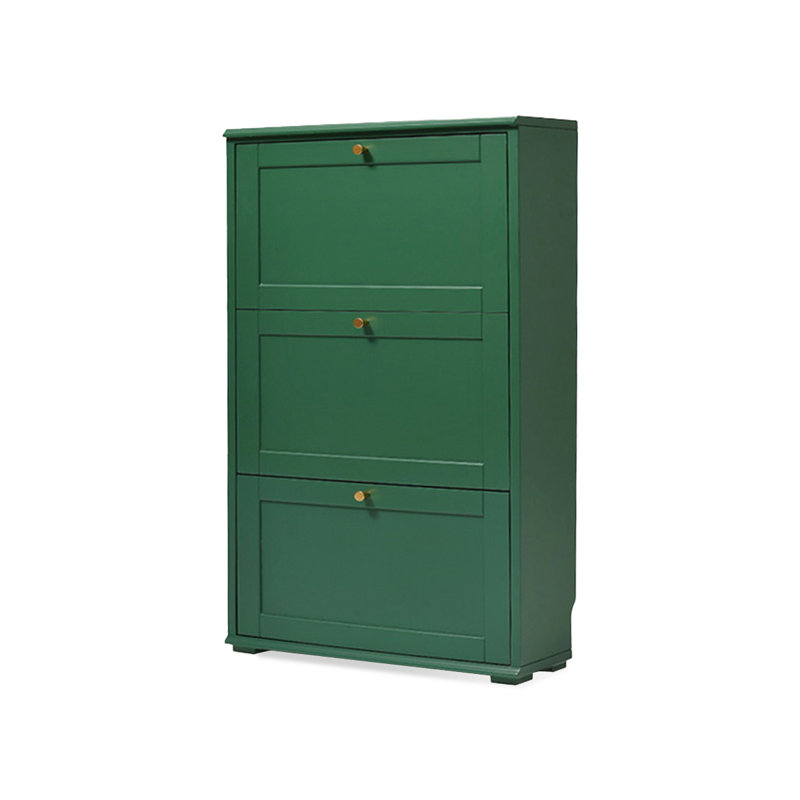 Green Solid wood Shoe Storage