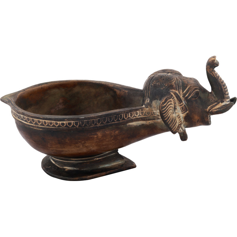 Metal Lamp Base Lamp, Antique Brown