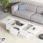 Pedestal Coffee Table with Storage