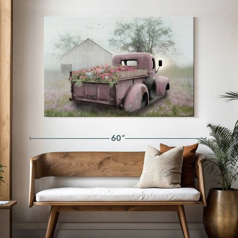 Camion rose Mehar, H 34 po x l 51 po