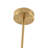 7-Light Brass Chandelier With Clear And White Glass Shades