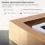 Bureau électrique à hauteur réglable en bois fritté blanc brillant 62,99 po
