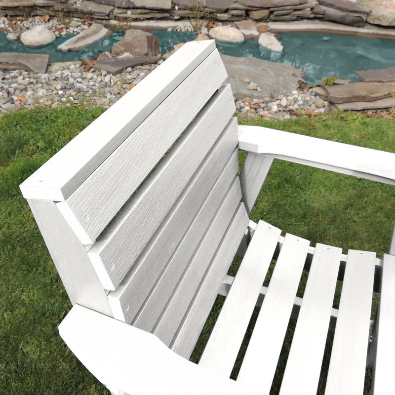 Midwest Wood Outdoor Lounge Chair, White