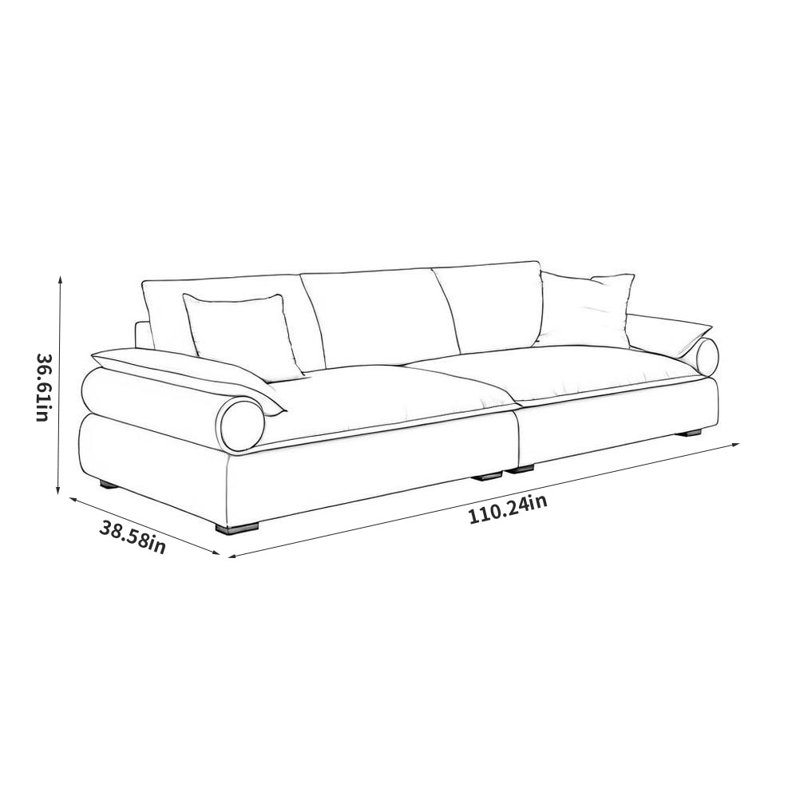 Retro Creative Sofa, Off-White