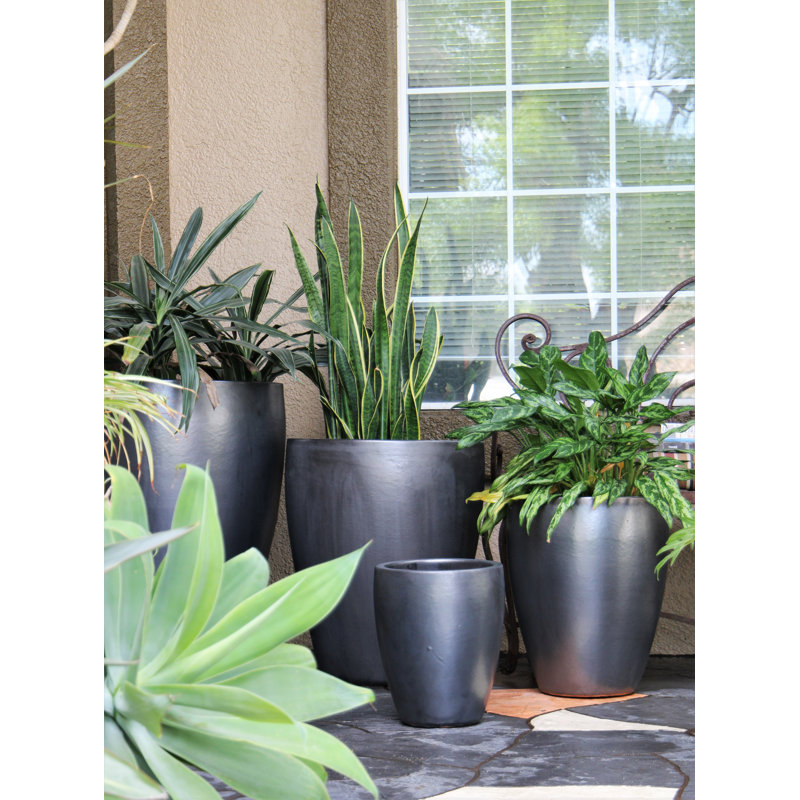 Catalina Pots By , Matte Black