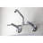 Kingston Brass Concord Double-Handle 2-Hole Wall-Mount Bridge Kitchen Faucet-49277405