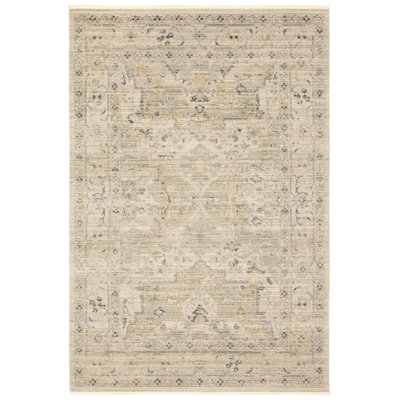 Jaipur Living Hecate TEJ05 Indoor/Outdoor Medallion Ivory/Tan Area Rug