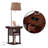 Modern Drum End Table With USB Charging And Ceramic Shade-186519622-150851017