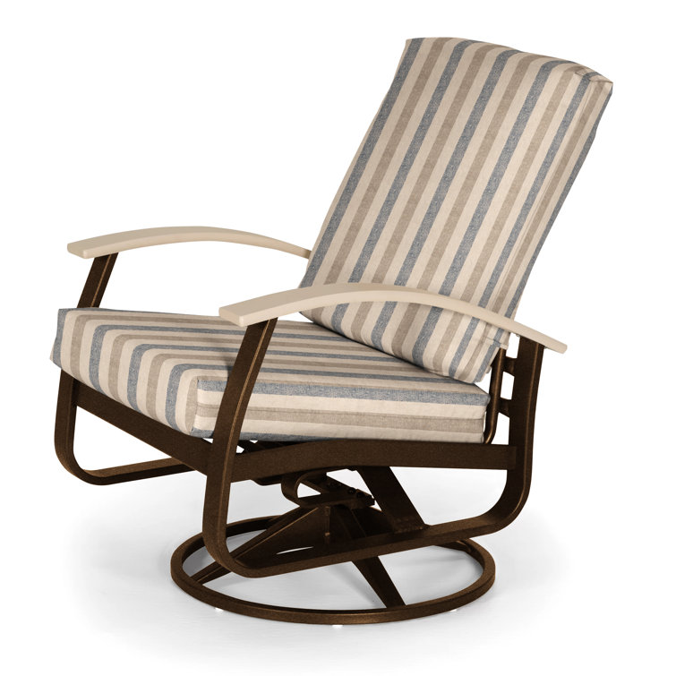 Askar Swivel Powder Coated Aluminum Outdoor Lounge Chair