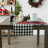 Cadee Checkered 100% Cotton Christmas Table Runner
