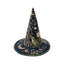 Chapeau de sorcière brodé en polyester matelassé, motif floral, 43 x 30 cm-2012961863