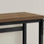 Bureau d'ordinateur, bureau personnel, debout, réglable, L 48 po, travail, ordinateur portable, stratifié noyer, métal noir, contemporain, moderne