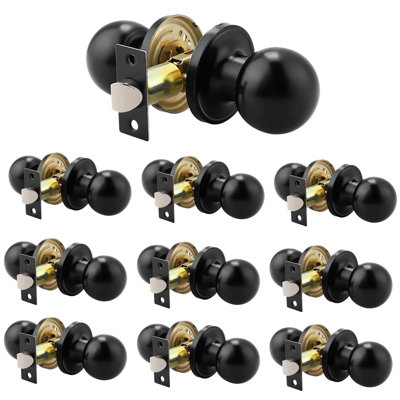 Passage Door Knobs with Round Rosette