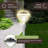 Solar Powered Integrated LED Metal Pathway Light Pack