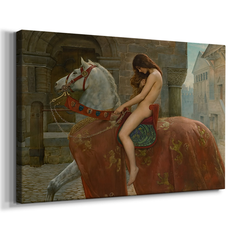 Lady Godiva-John Collier-Gallery, toile tendue-1898, 24 x 36