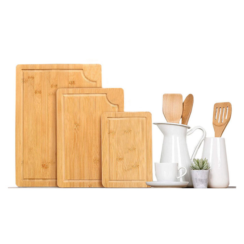 Ensemble de planches à découper en bambou pour la cuisine