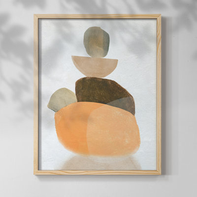Tangerine Formation I, reproduction encadrée - bois massif