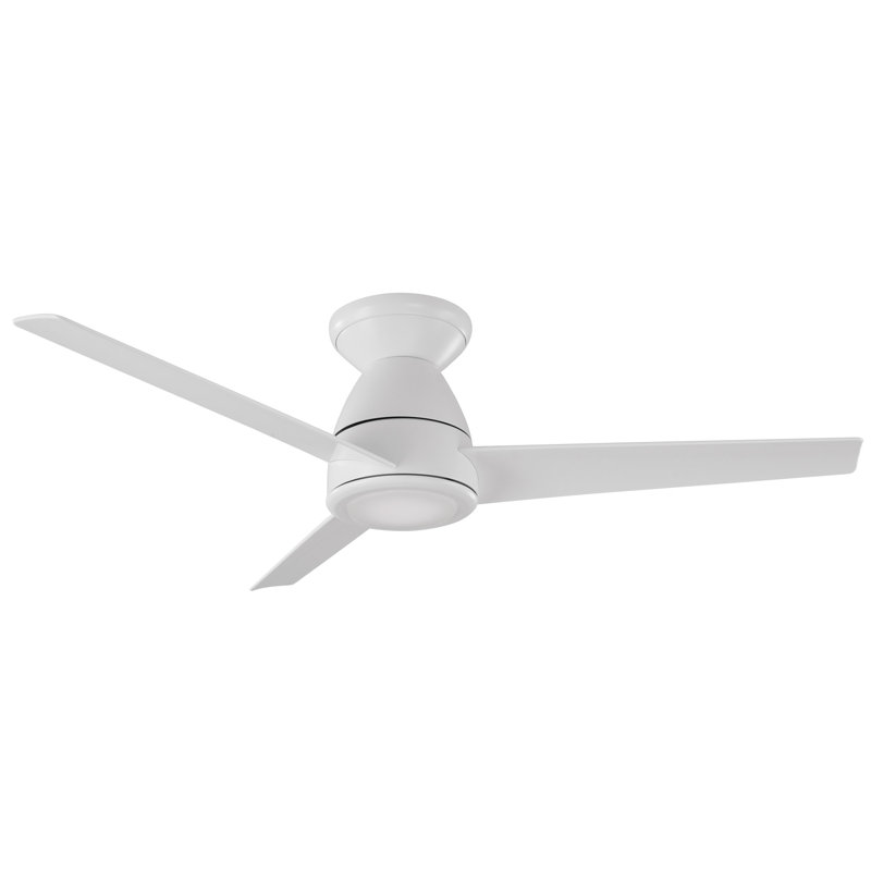 Tip Top 3 - Blade Smart Flush Mount Ceiling Fan with LED Light Kit and Bluetooth Remote Control Included Included, 3000K, 44"