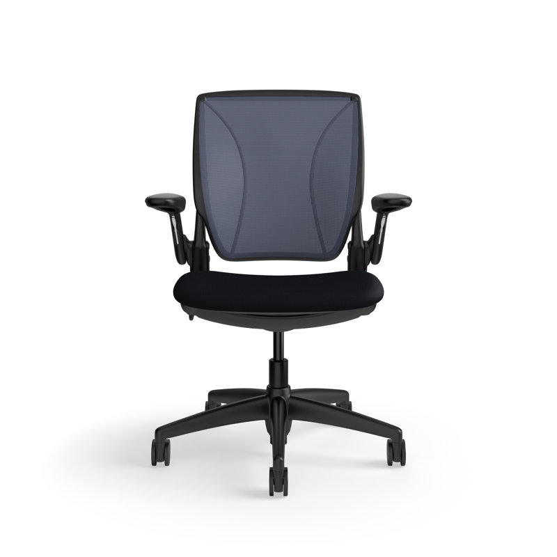Fauteuil de travail ergonomique avec dossier Caraway World ML et siège rembourré Corde 4, Bleu / Noir, Noir