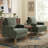 Upholstered Armchair with Square Arms-111700366