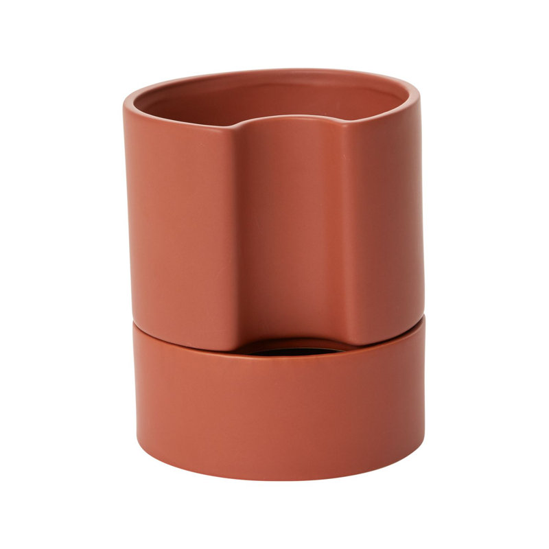 Pot de fleurs en céramique Patti, Terre cuite, H 7 po x l 6 po x P 6 po