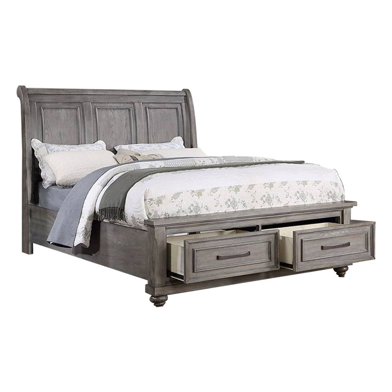 Carneshia Sleigh Storage Bed, California King