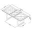 Phillippi Extendable Metal Base Dining Table-952842822
