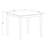 3 Piece Counter Height Dining Set for Small Spaces Contains a Square Wooden Table and 2 Faux Leather Upholstered Chairs, 36x36 Inch, Mahogany