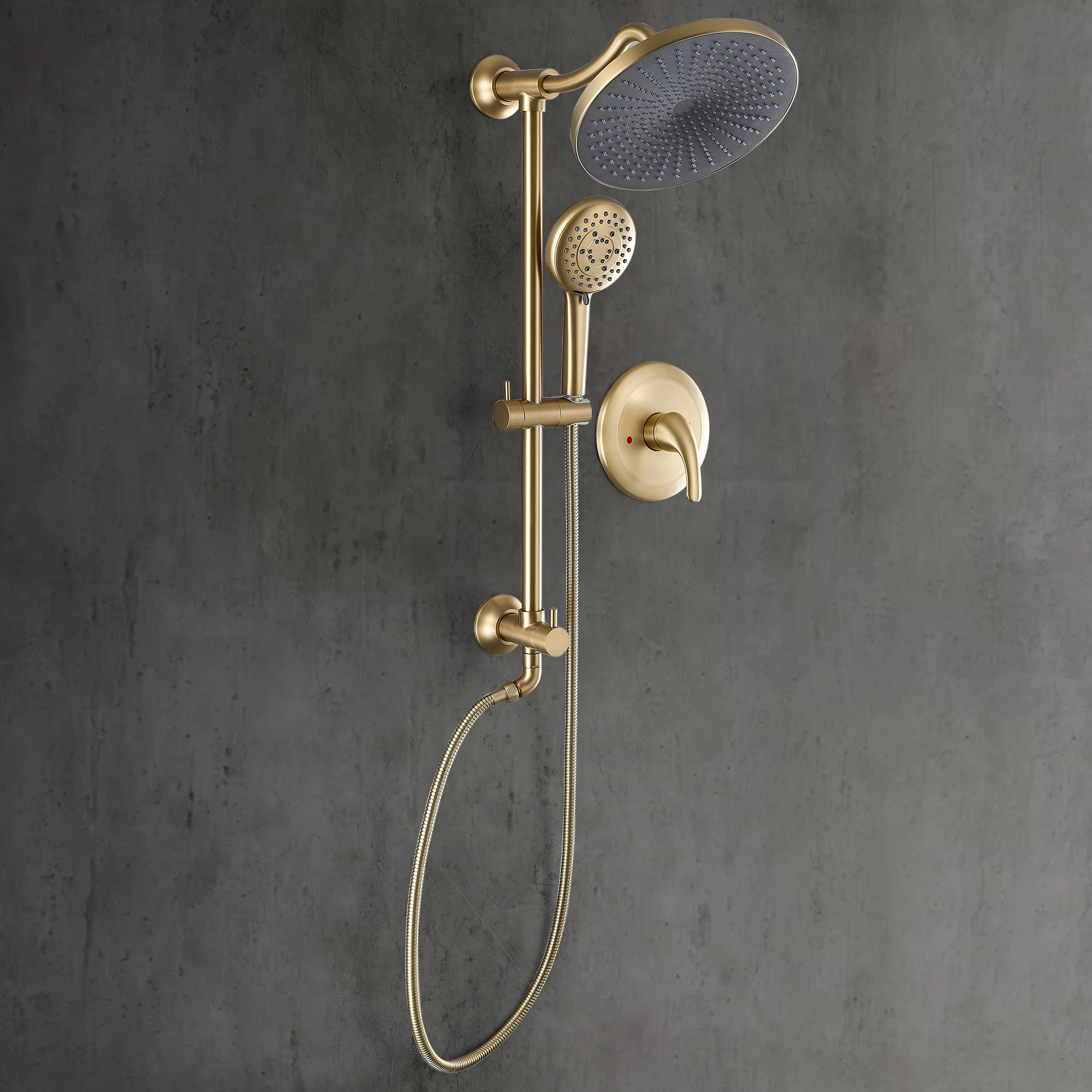 Brushed popular Gold Shower Faucet with Anti-scald Pressure Balance Valve