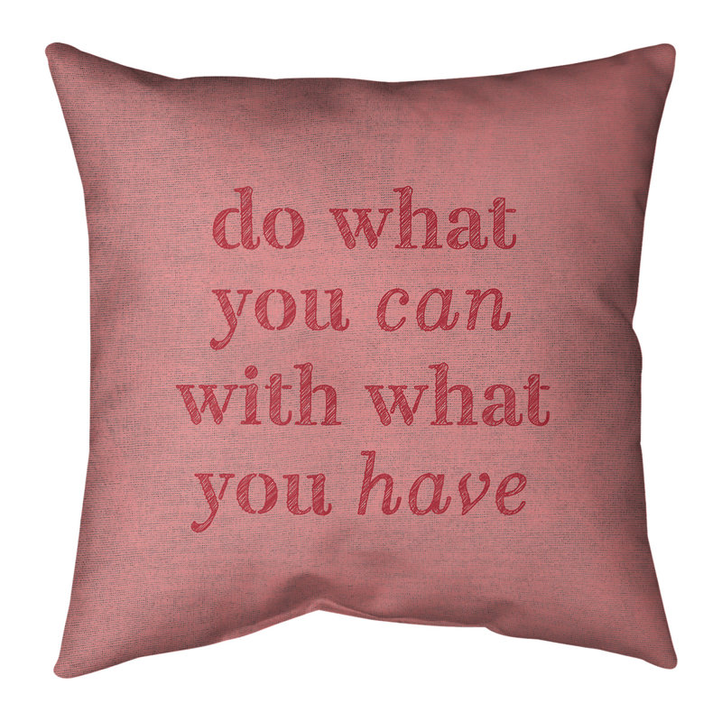 Solid Colour Reversible Throw Pillow, Red, 26" x 26"