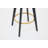 Counter Height Bar Stools Set of 2, 360° Swivel Upholstered with Backs, Metal Legs, 26\-1864660464
