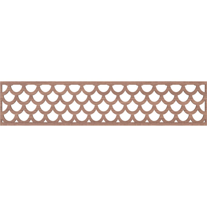 Moulure Hudson, H 10 po x l 46,75 po x P 0,25 po, Noyer