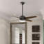 Ventilateur de plafond d'intérieur à 4 pales 52 po DEL Brine avec contrôle mural et lumière inclus
