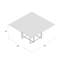 Etta Glass Top Dining Table-1169444940