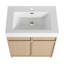 Meuble-lavabo autoportant avec lavabo en résine