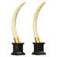 Sculpture British Colonial Elephant Tusk