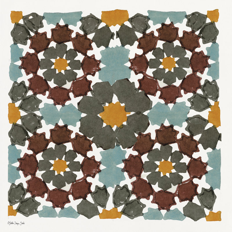 " Neutral Pattern " by Stellar Design Studio, 12" H x 12" W, Wrapped Canvas