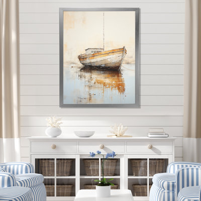 Minimalisme, bateau de pêche Horizon II - impression