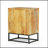 17.5'' W Recycled Wood and Iron Nightstand
