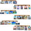 6 Wooden Wall Hanging Photo Frames With 27 Clips, Decorative Collage Picture Frame, No Drilling Required, Adhesive Stickers, Easy To Install, Carbonized Brown
