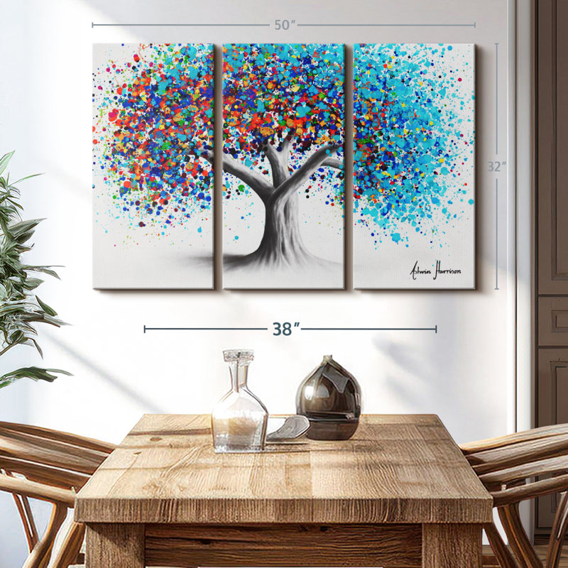 «Tree Of Optimism» sur toile, H 32 po x l 50 po x P 1,25 po