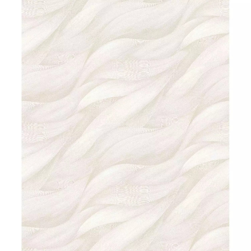 Wallpaper Abstract Featuring Waves, Cream