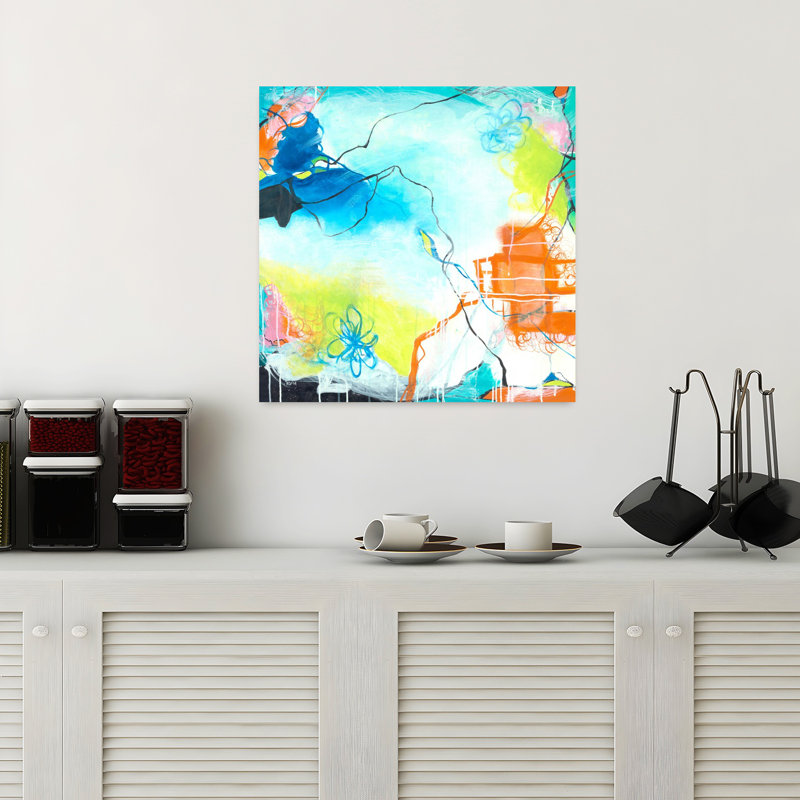 The Dreaming, art abstrait contemporain, H 18 po x l 18 po