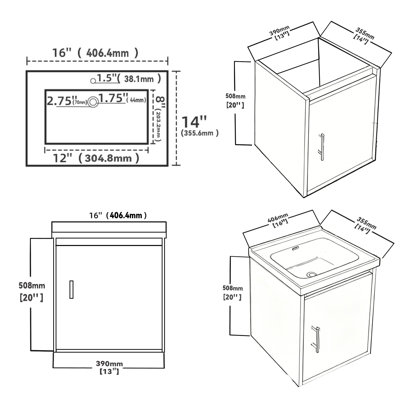 Single Bathroom Vanity with Ceramic Top
