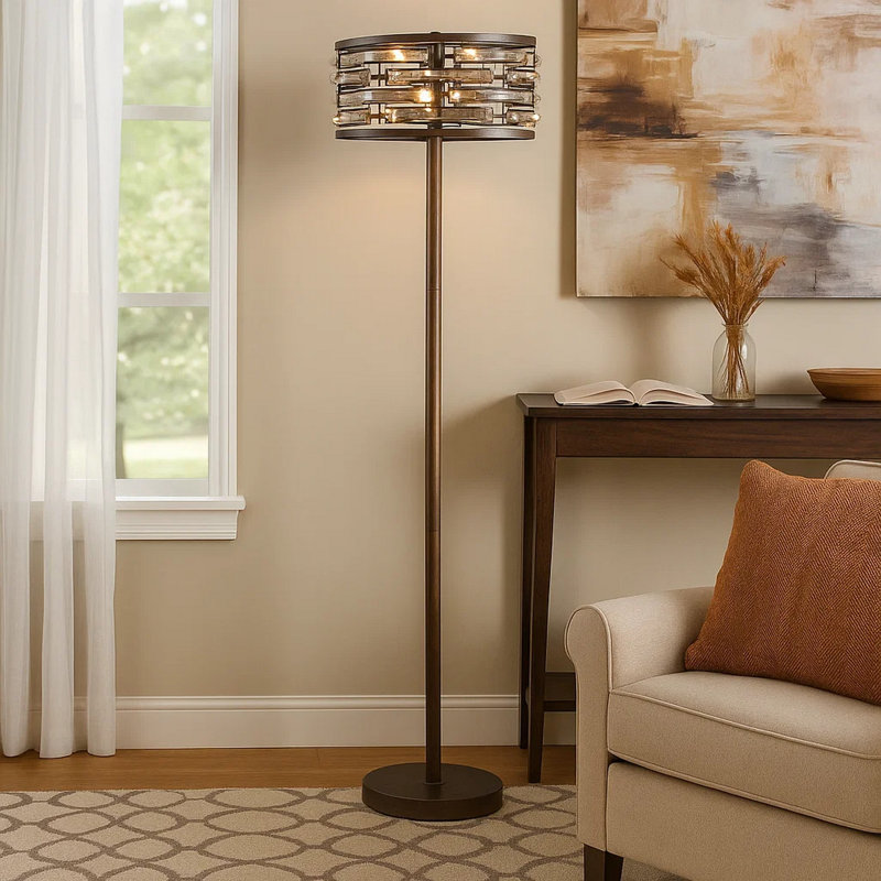 Nashalee Bronze Floor Lamp