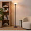 Lampe sur pied DEL industrielle noire à 3 intensités 72 po Sky Dome-1728502423-1728502420