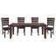 Rectangular 1Pc Dining Table With Self-Storing Extension Leaf Wooden Simple Dining Furniture