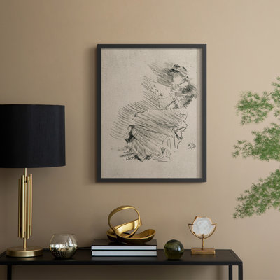 Vintage Sketch LXXXIII Framed Print - Solid Wood