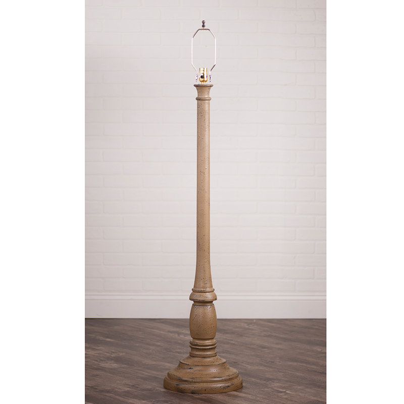 Haslam 59'' Traditional Floor Lamp, Pearwood